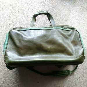 Olive Green Italian Leather Bag